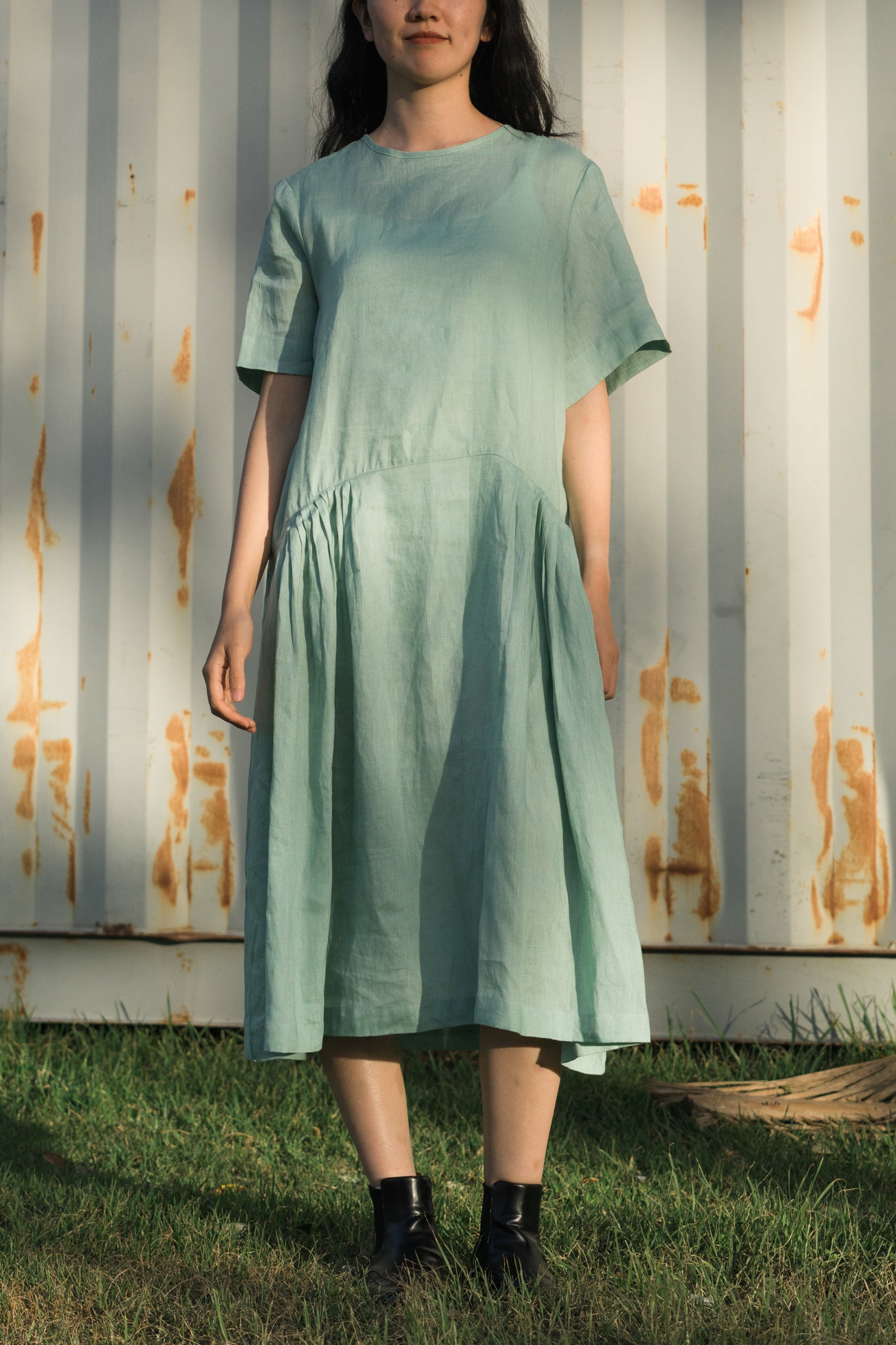 Pastel on sale linen dress